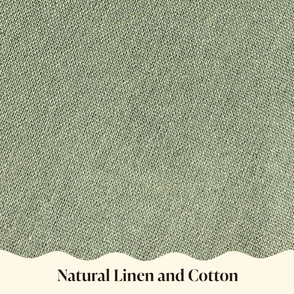 Cush Grnlinen Scalloptrimc