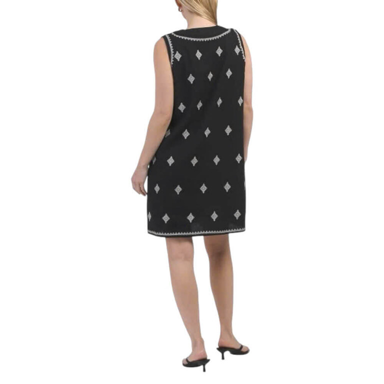 Dress Rachelzoe Linenembroid Blkb