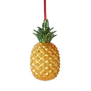 Holiday Lane Glass Pineapple Ornament