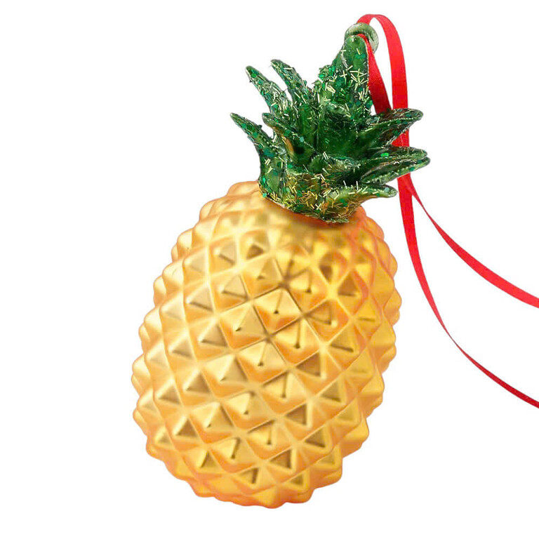 Holiday Lane Glass Pineapple Ornament