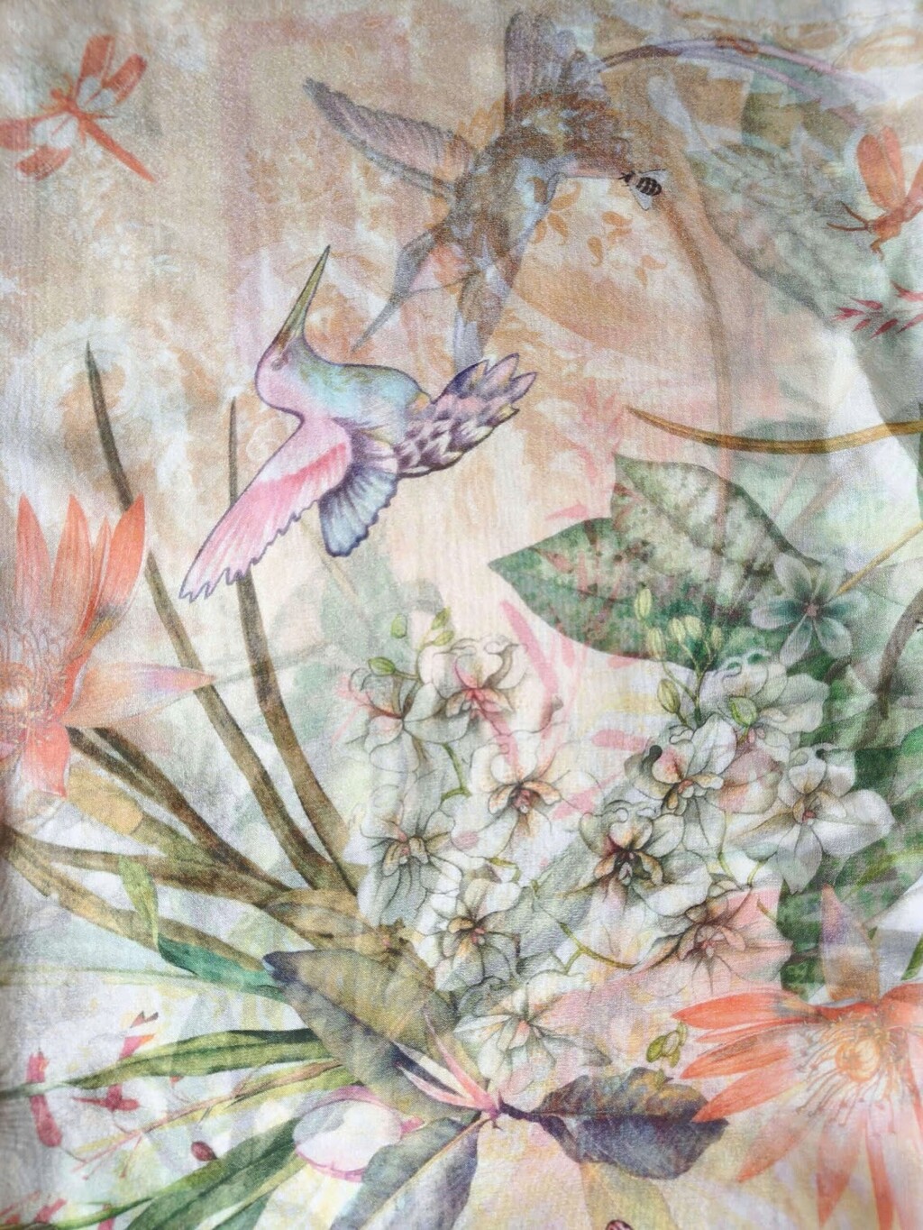 Scarf Etro Hummingbirde