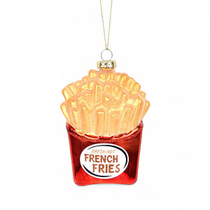 Glass French Fries Ornament