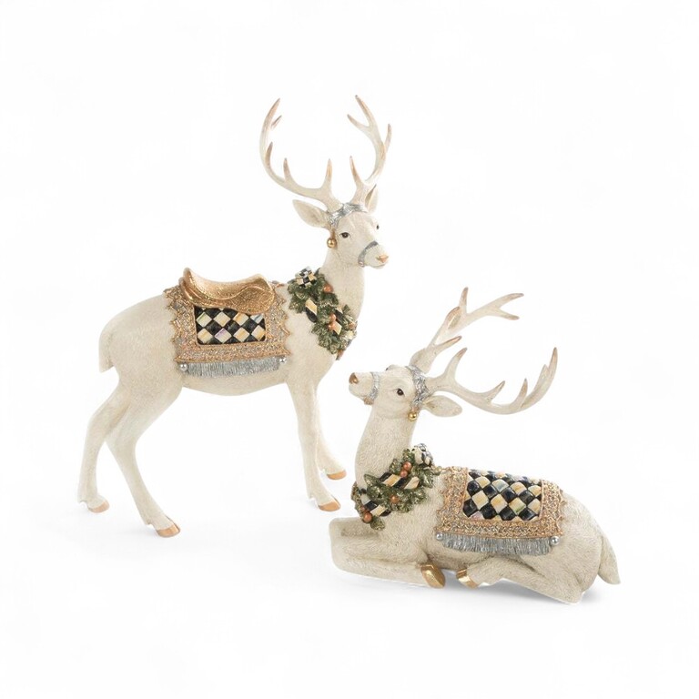Mackenzie-Childs Resting Reindeer Christmas Table Decor