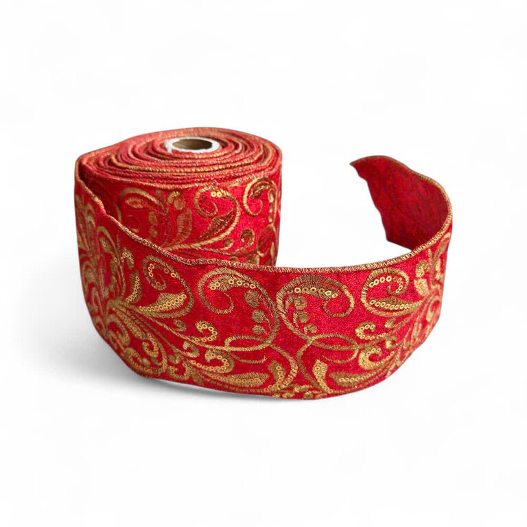Rib Red Emb B