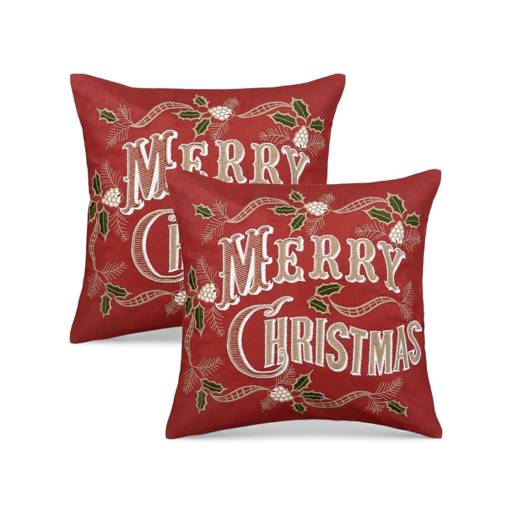 Cush45 Embr Merryxmas A Cush45 Embr Merryxmas A