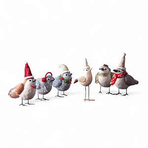 Decor Winterbirds Set6