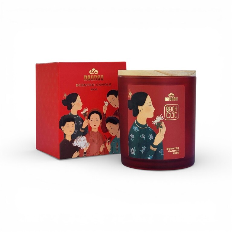 CANDLE-NAUNAU-BC250G-B Bạch Cúc Scented Candle 250 g – NauNau