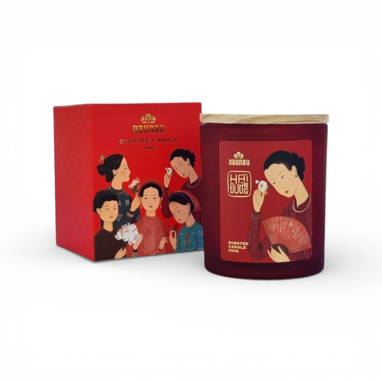 CANDLE-NAUNAU-HD250G-B Hải Đường Scented Candle 250g – NauNau