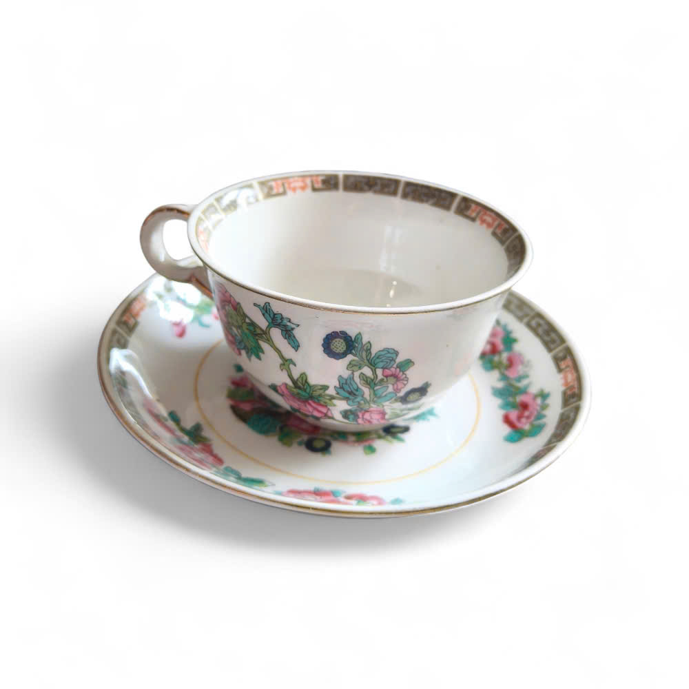 DININGSET24-JOHNMADDOCK-INDIANTREEe Vintage 24-Piece Bone China Dinnerware Set for 6 from the Indian Tree Collection – John Maddock & Sons (UK)